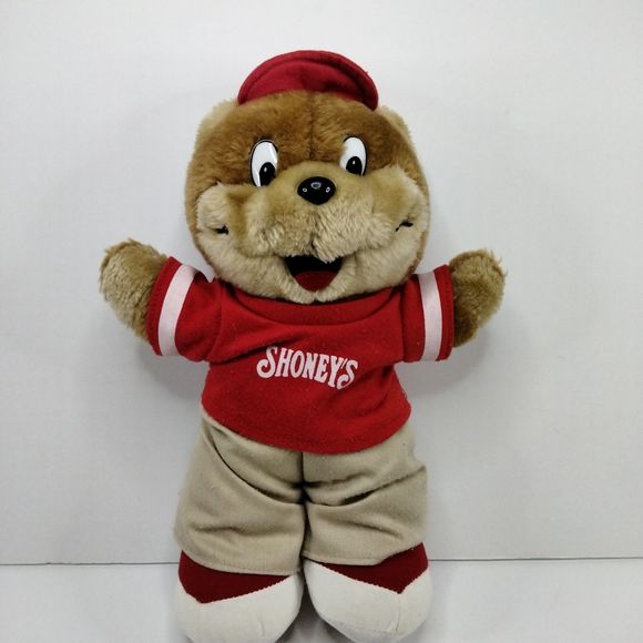SHONEY’S SHONEY BEAR 2000s Vintage Restaurant Advertisement Teddy Bear Plush 13" - Picture 10 of 12